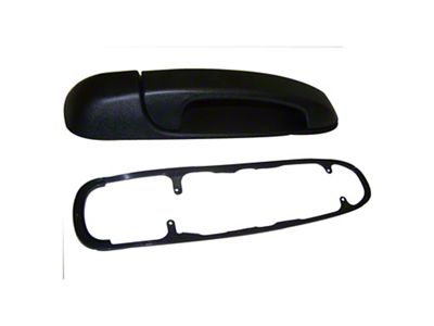 Crown Automotive Jeep Replacement Black Right Front Door Handle for Misc. 1999-2004 Jeep WJ, WG Grand Cherokee - 55135636AD