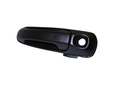 Crown Automotive Jeep Replacement Black Textured Right Front Door Handle w/ Key Hole for 2002-2007 Jeep KJ Liberty - 55360332AF