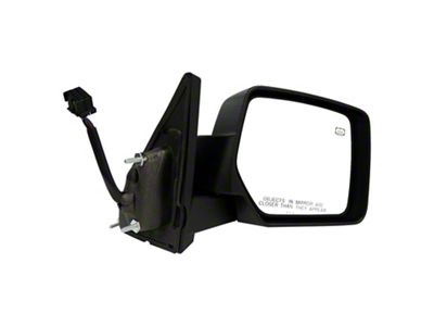 Crown Automotive Jeep Replacement Black Textured Right Power, Heated, Fold-Away Mirror for 2007-15 Jeep MK Patriot - 5155462AG