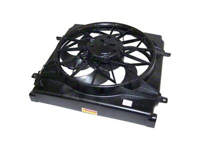 Crown Automotive Jeep Replacement Cooling Fan Module for 2002-04 Jeep KJ Liberty w/ 2.4L Engine; Includes Motor - 55037659AA