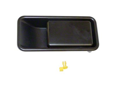 Crown Automotive Jeep Replacement Exterior Right Black Door Handle for 1987-2006 YJ & TJ Wranglers w/ Half Doors - 55176548AB