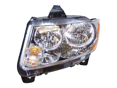 Crown Automotive Jeep Replacement Left Halogen Headlight Assembly for 11-13 Jeep WK Grand Cherokee; Incl. Bulbs - 55079379AE