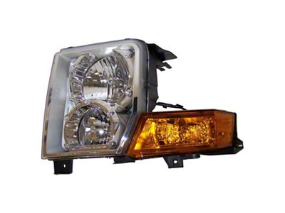 Crown Automotive Jeep Replacement Left Headlight Assembly for 06-10 XK Commander w/ Halogen Lights; Incl. Bulbs - 55396537AI