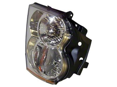 Crown Automotive Jeep Replacement Left Headlight Assembly for 2005-2007 WK Grand Cherokee; Inc. Bulbs & Harness - 55156351AH