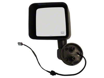 Crown Automotive Jeep Replacement Left Power Heated Convex Door Mirror for 11/13 Jeep JK Wrangler Export Only - 5182183AA