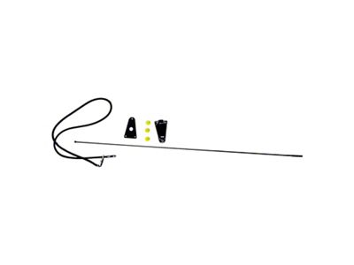 Crown Automotive Jeep Replacement Black Antenna Kit for 1975-1995 Jeep CJ's & YJ Wrangler; Includes Bracket - 82200683K