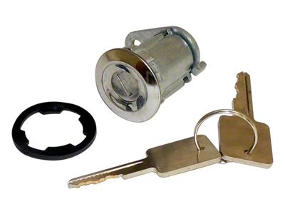 Crown Automotive Jeep Replacement Door Lock Cylinder Kit w/ 2 Keys for Misc. 1981-1990 Vehicles - 8122874K