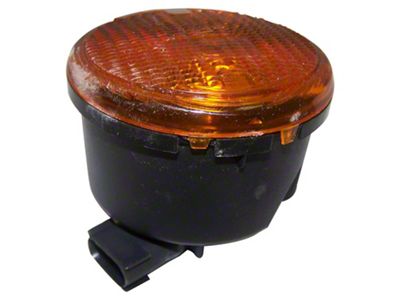 Crown Automotive Jeep Replacement Right Front Park and Turn Signal Lamp, Amber w/ Clear Bulb for 07-13 JK Wrangler - 55077884AD