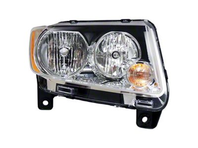 Crown Automotive Jeep Replacement Right Halogen Headlight Assembly for 11-13 Jeep WK Grand Cherokee; Incl. Bulbs - 55079378AE