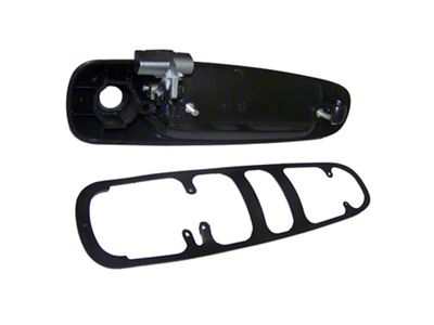 Crown Automotive Jeep Replacement Smooth Black Left Front Door Handle for Various 1999-2001 Grand Cherokees - 5GG27DX8AA