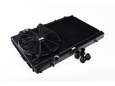 CSF 96-07 Mitsubishi Evo 4/5/6/7/8/9 Full-Slim Radiator w/12in Fan & - 7075B