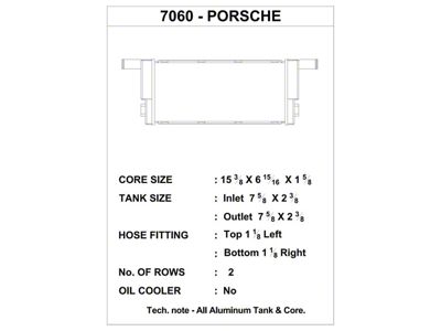 CSF Porsche Cayman/Boxster/Carrera 991/981 Auxiliary Center Radiator - 7060