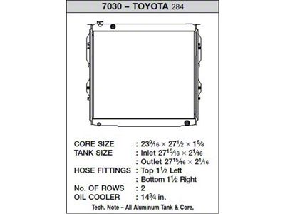 CSF 99-06 Toyota Tundra Radiator - 7030