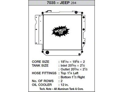 CSF 05-06 Jeep Wrangler Radiator - 7035