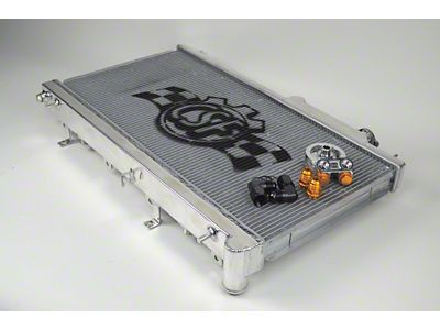 CSF 08-15 Subaru WRX/STI 2-Row Radiator w/Built-In Oil Cooler - 7042O