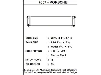 CSF 96-04 Porsche Boxster S 986 / 98-05 Porsche 911 - 7057