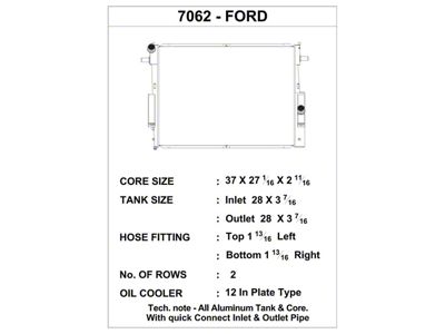 CSF 08-10 6.4L Ford Super Duty Diesel Heavy Duty Radiator - 7062
