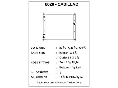 CSF 09-13 Cadillac CTS-V Radiator - 8028