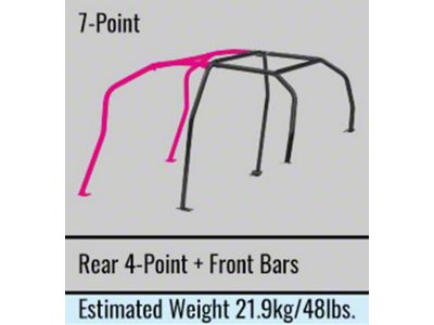 Cusco Chromoly Roll Cage 7 Point 4 Passenger Escape Dash - 329 261 L