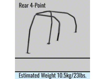 Cusco D1 Chromoly 4-Psgr 4-PT Rear Roll Cage Blue - 560 261 A