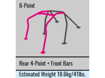 Cusco 2 Passenger 6Pt Chromoly Dash Escape Roll Cage Ver. - 671 261 E