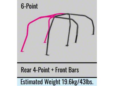 Cusco Chromoly Roll Cage 6 Point 4 Passenger Escape Dash - 6A1 261 B