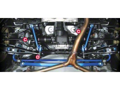 Cusco Power Brace Rear MEMBER Side GRB GH8 GVB SH5 - 687 492 RS