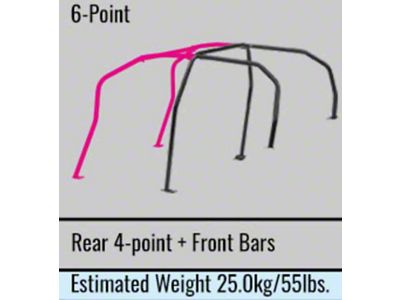 Cusco Safety 21 Roll Cage 6pt 2 Passenger Escape Dash - 666 270 B20