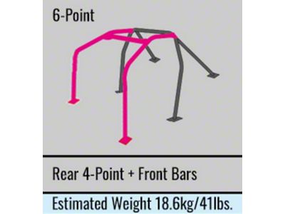 Cusco Chromoly Roll Cage 6 Point Through Dash 2 Passenger - 566 265 E