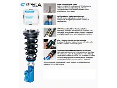 Cusco Coilovers Street Zero A Sport Spec Pillowball Upper Mounts - 965 61N CPS