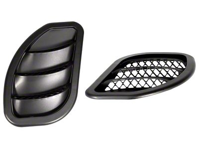 Daystar 1986-1992 Jeep MJ Comanche Side Hood Vent Kit Black - KJ71052BK