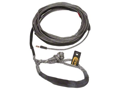Daystar 80 Foot Winch Rope W/Shackle End 3/8 x 80 - KU10404BK