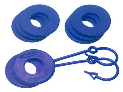 Daystar Blue D Ring Isolator w/Lock Washer Kit - KU70060RB