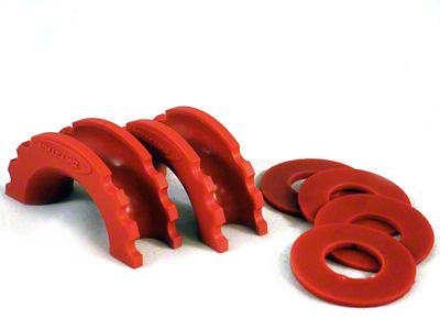 Daystar D-Ring Isolator and Washers Red - KU70057RE
