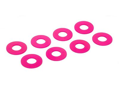 Daystar D-Ring Shackle Washers Set of 8 Fluorescent Pink - KU71074FP