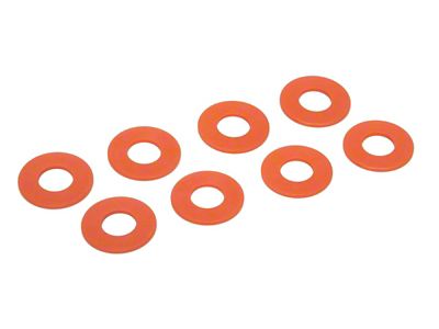 Daystar D-Ring Shackle Washers Set of 8 Orange - KU71074AG