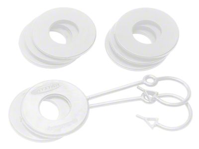 Daystar Fluorescent White D Ring Isolator w/Lock Washer Kit - KU70060WH