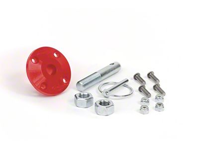 Daystar Hood Pin Kit Red Single Includes Polyurethane Isolator Pin - KU71104RE
