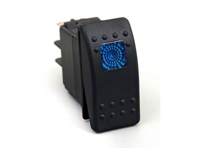 Daystar Rocker Switch Blue Light 20 AMP Single Pole - KU80011