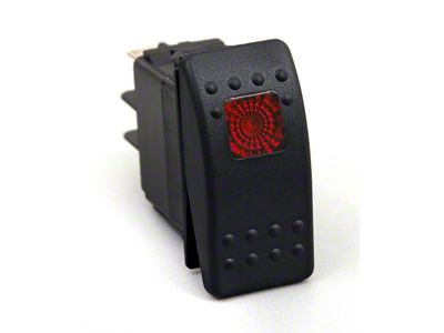 Daystar Rocker Switch Red Light 20 AMP Single Pole - KU80014