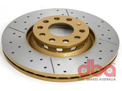 DBA 02-06 Audi A4 3.0L Front Street Drilled & Slotted - 2800X