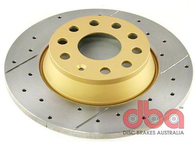 DBA 06-09 Volkswagen GTI Rear Drilled & Slotted Street Series - 2807X