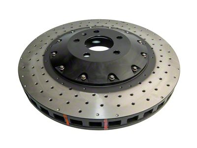 DBA 07-11 Audi S6 Front 5000 Series Cross Drilled Rotor - 52778BLKXD