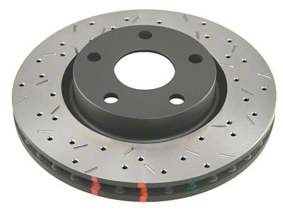 DBA 07-18 Jeep Wrangler 302mm Front Rotor Front 4000 Series - 42536BLKXS