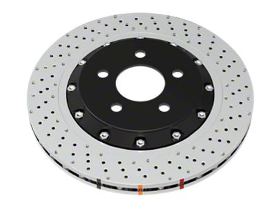 DBA 22-23 Hyundai Kona N Front 5000 Series 2-Piece Drilled - 53148BLKXD