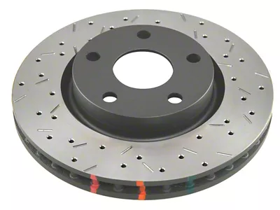DBA 97-04 Corvette C5/C6 Front Drilled & Slotted 4000 Series - 42994BLKXS