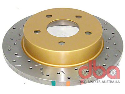 DBA 94-04 Mustang Exc. Cobra/Bullitt/Mach1 Rear Drilled & Slotted 4000 - 4856XS