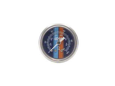 DeatschWerks 0-100 PSI 1/8in NPT Mechanical Fuel Pressure Gauge Brushed - 6-01-G2