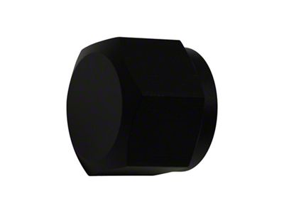 DeatschWerks 10AN Female Flare Cap - Anodized Matte Black - 6-02-0716-B