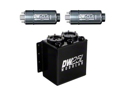 DeatschWerks 2.5L Modular Surge Tank Incl. 2 250iL In-Line Fuel - 6-252-25ST
